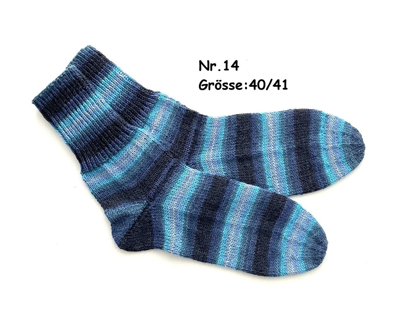 Socken: Socken handgestrickt   Gr.40/41   Nr.14 – Neu und originalverpackt aus Täuffelen von wollness