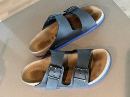 Birkenstock Sandalen schwarz/blau Grösse 36 schmal