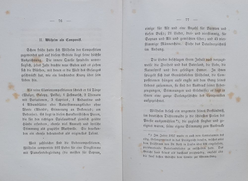 RAR! Komponist Wilhelm Baumgartner (18201867) aus Rorschach Kaufen