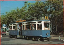 ZÜRICH Städtische Strassenbahn - Tram No. 6 - Hauptbahnhof