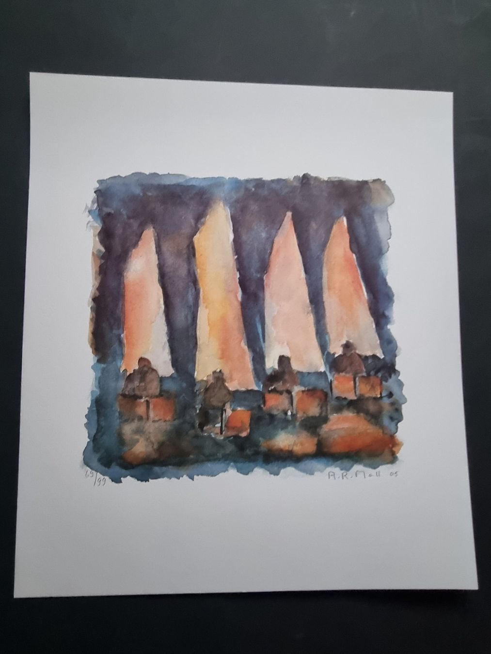 Grafiken & Lithographien: A.R. MOLL GRAFIK OFFSET SIGNIERT NUMMERIERT – Gebraucht aus Gersau von grafik-kunst