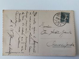 Postkarte von Sigriswil nach La Chaux-de-Fonds 1919