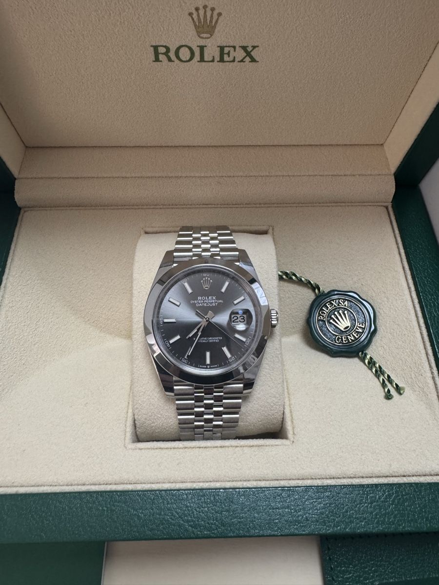 Rolex Orologi: Rolex Datejust 41 Rhodium Jubilee Full Set – Usato da Goldach venduto da Anfield02 1