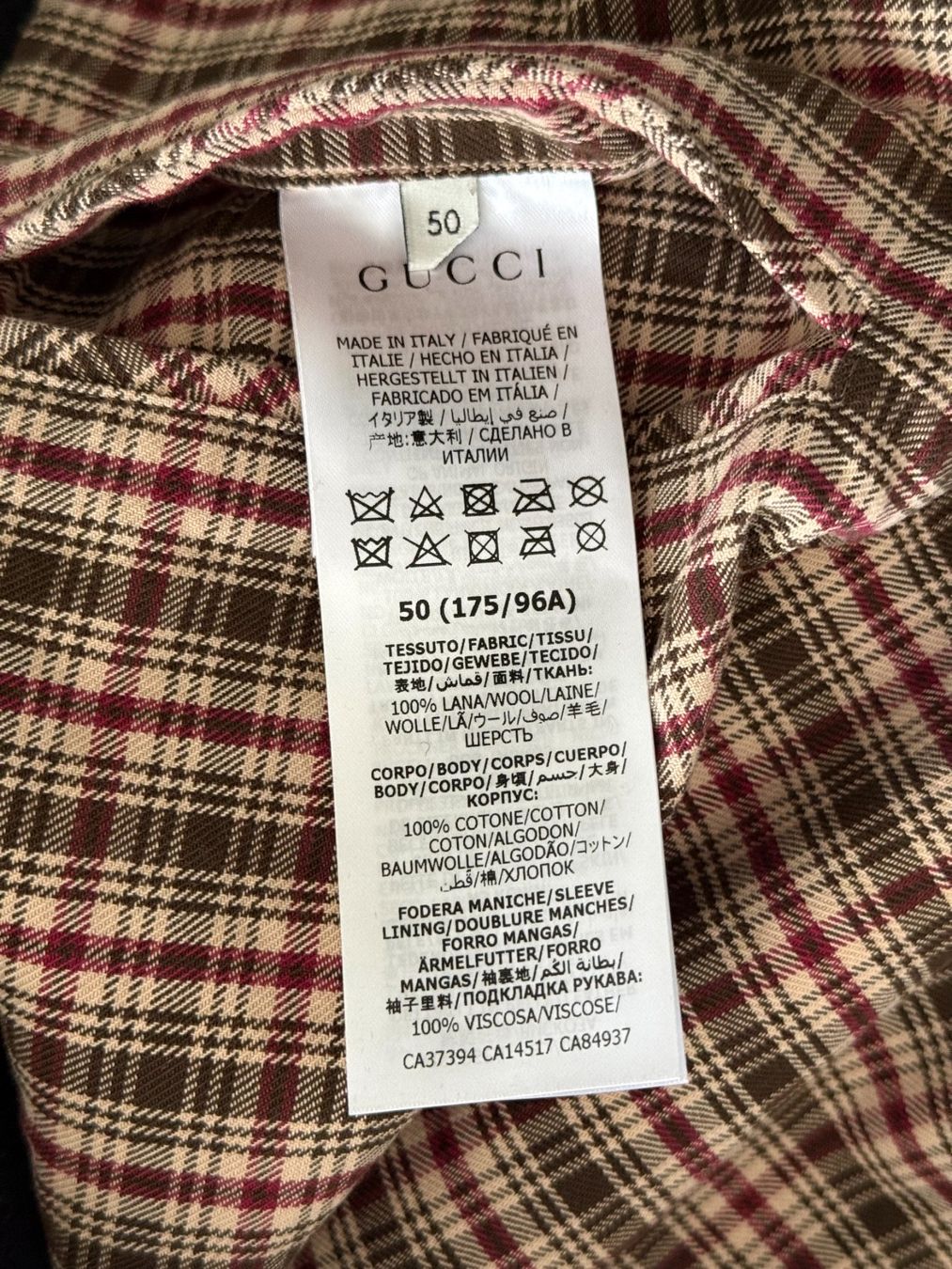 Gucci Giacche: GUCCI Interlocking GG Panelled Black Bomber Jacket IT 50 NEU – Nuovo (secondo la descrizione) da Kreuzlingen venduto da kruezbiz 6