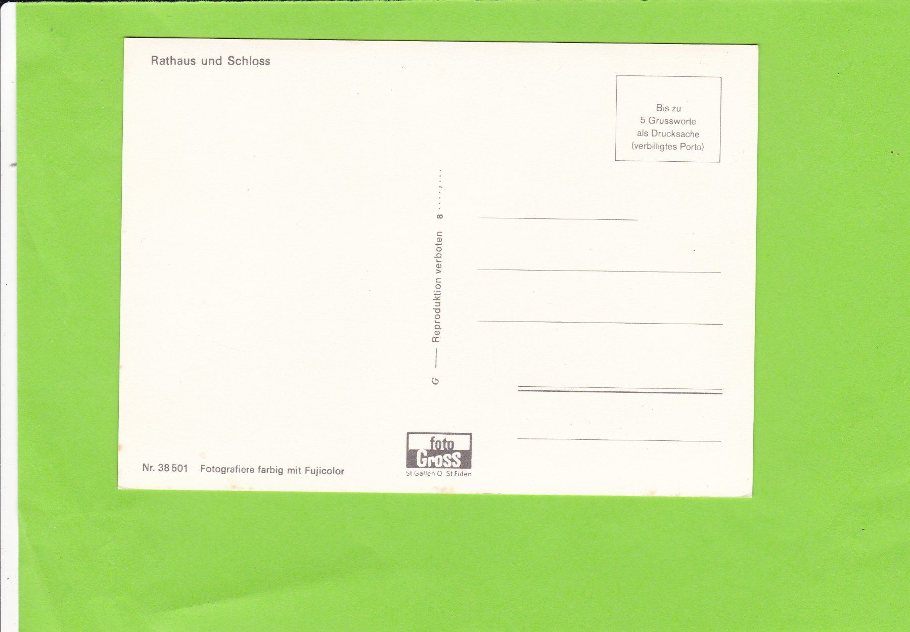 Cartoline postali: Gruss aus Arbon – Usato da St. Peterzell venduto da neckertal 1