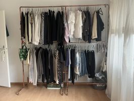 Kleiderstange aus Kupferrohren