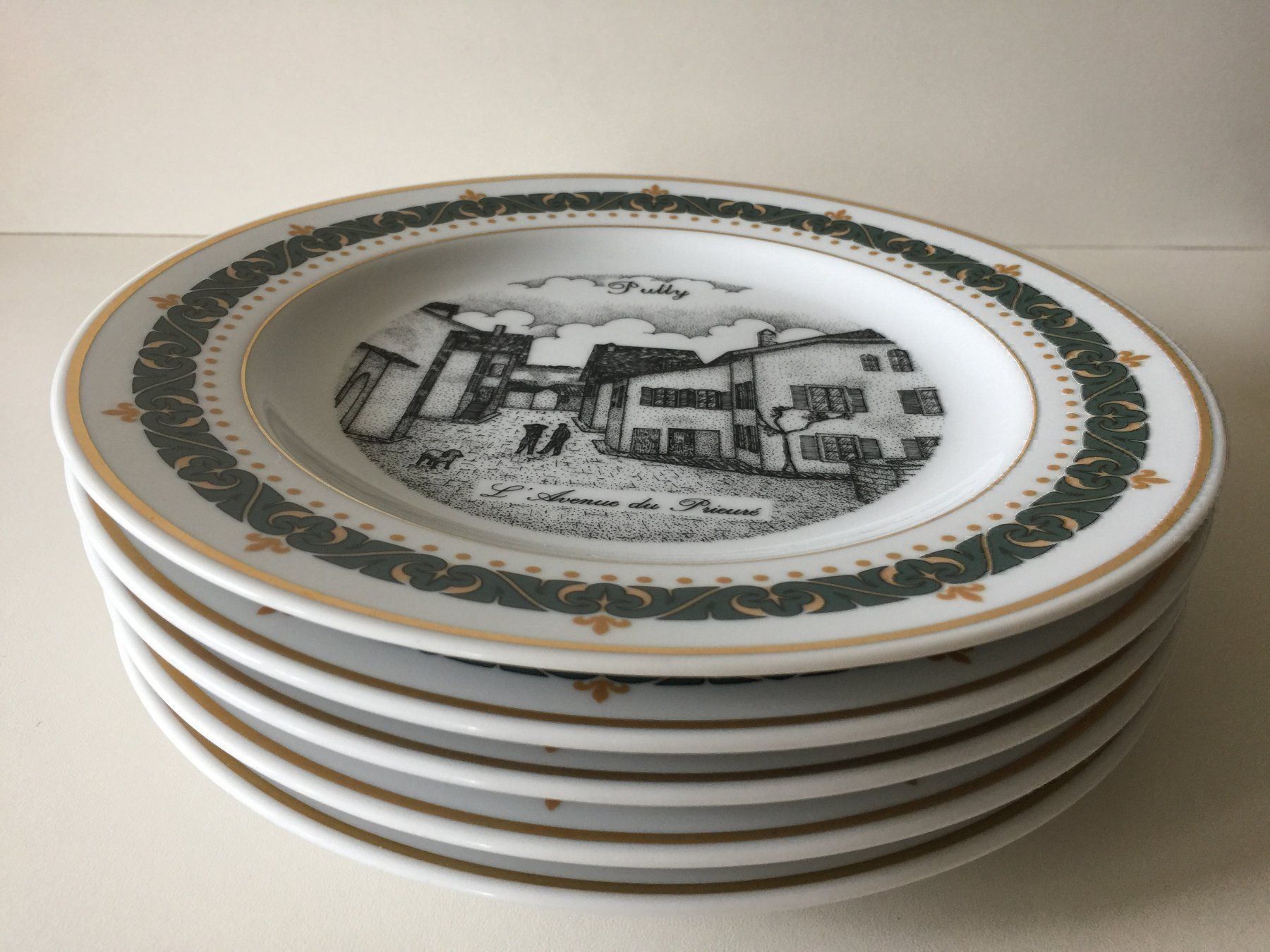Teller: D. HELAUT 5 x assiettes collection "Pully" – Gebraucht aus Cossonay-Ville von Les_1001_perles 1