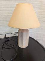 Travertin Stein Tischlampe vermutlich Fratelli Mannelli ?