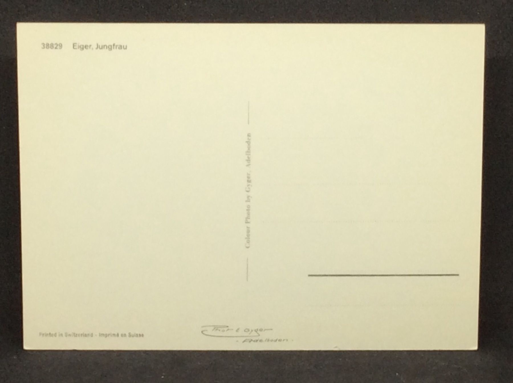 Cartoline postali: Eiger, Jungfrau – Usato da Widnau venduto da Brusi9 1