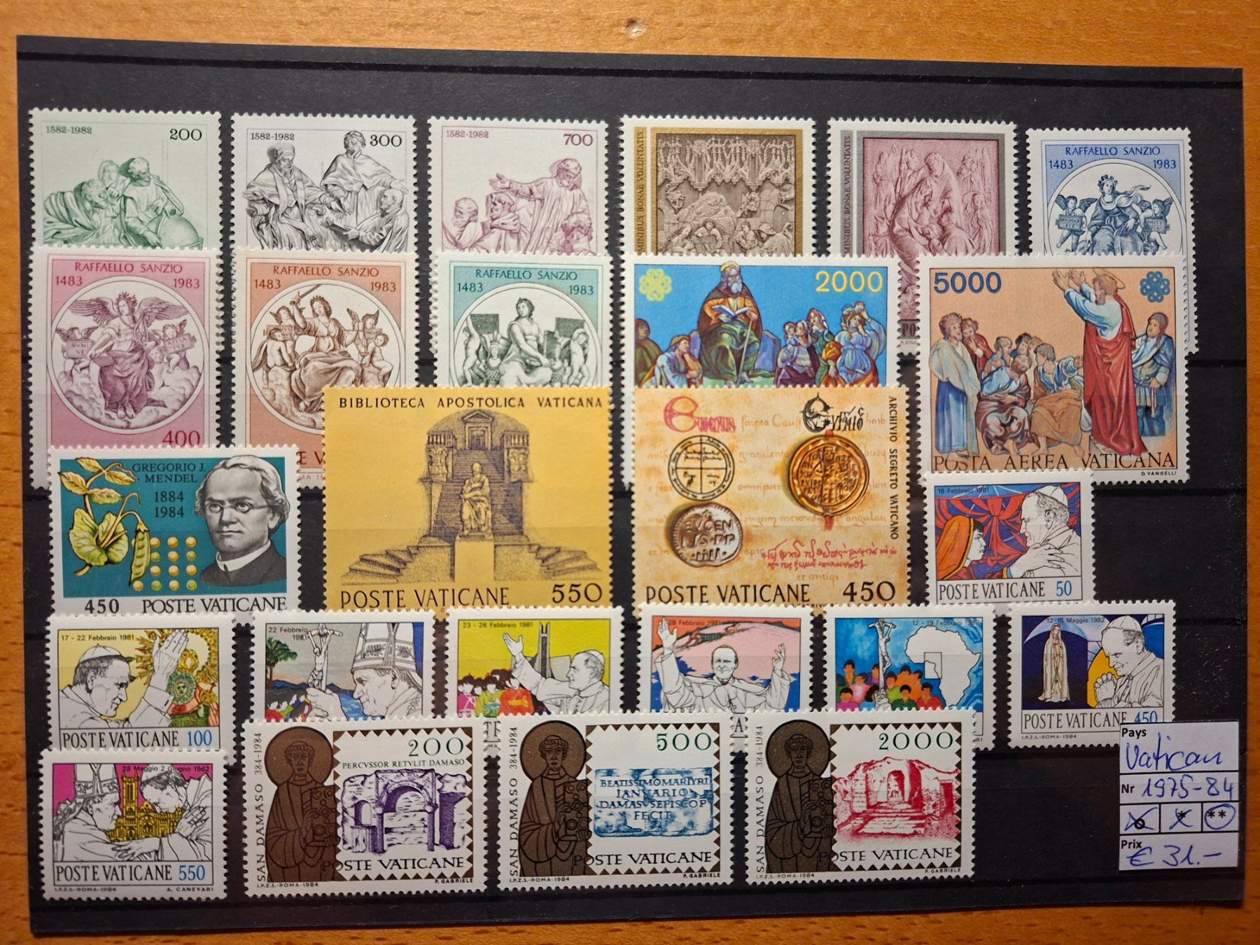 Tutti i francobolli: Vatikan** 1975 - 1984 – Nuovo (secondo la descrizione) da Confignon venduto da Alfda2000 3