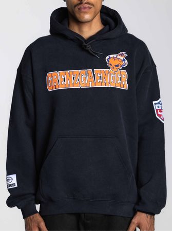 GRENZGAENGER Riders Essential Hoodie black Grösse L *NEU*