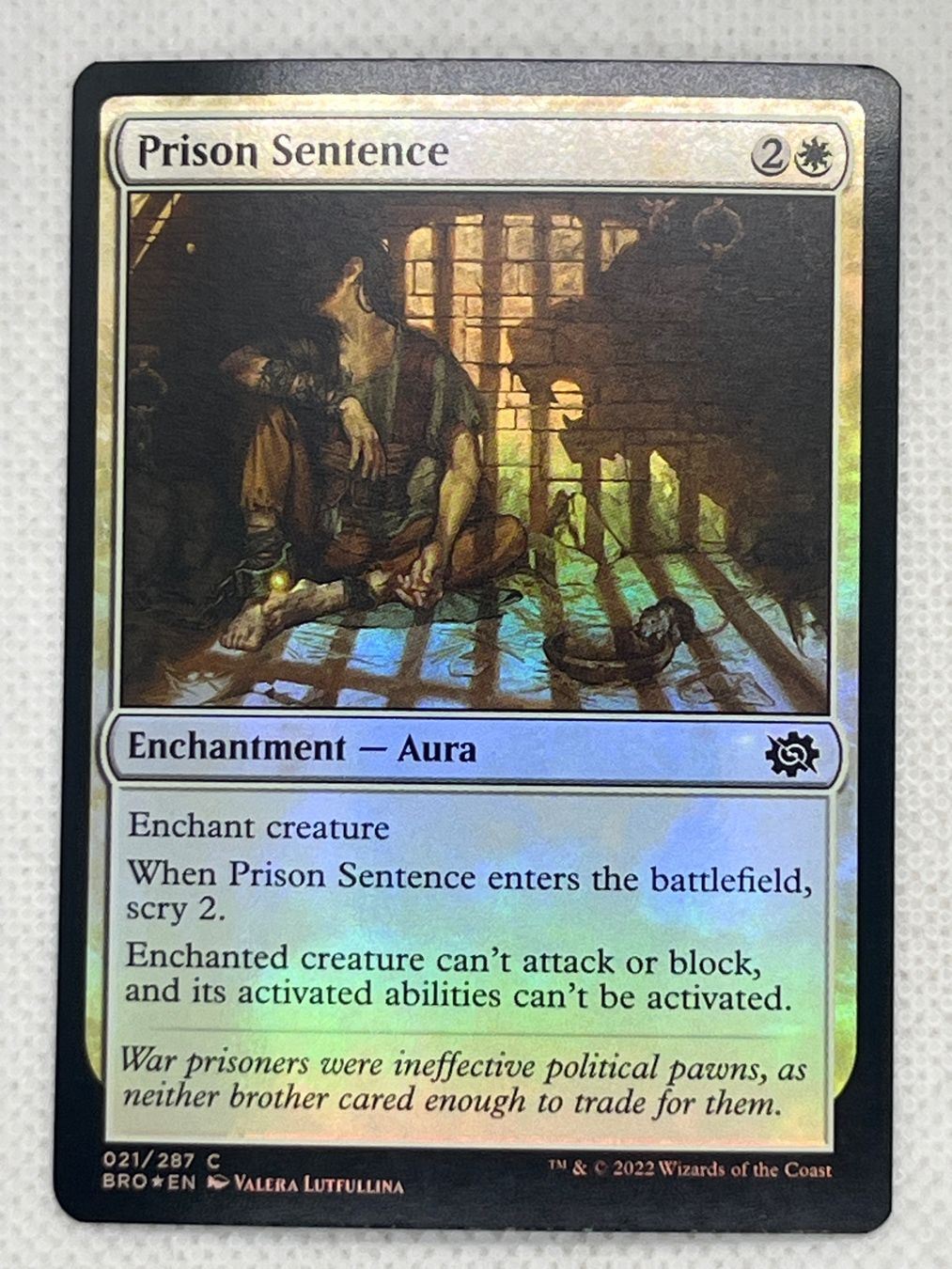 Magic The Gathering Carte collezionabili: Magic: The Gathering Prison Sentence Foil – Usato da Hinterkappelen venduto da Kim1992