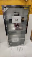 Medizinschrank Metall/Glas, NEU, mit Schluessel (LG)