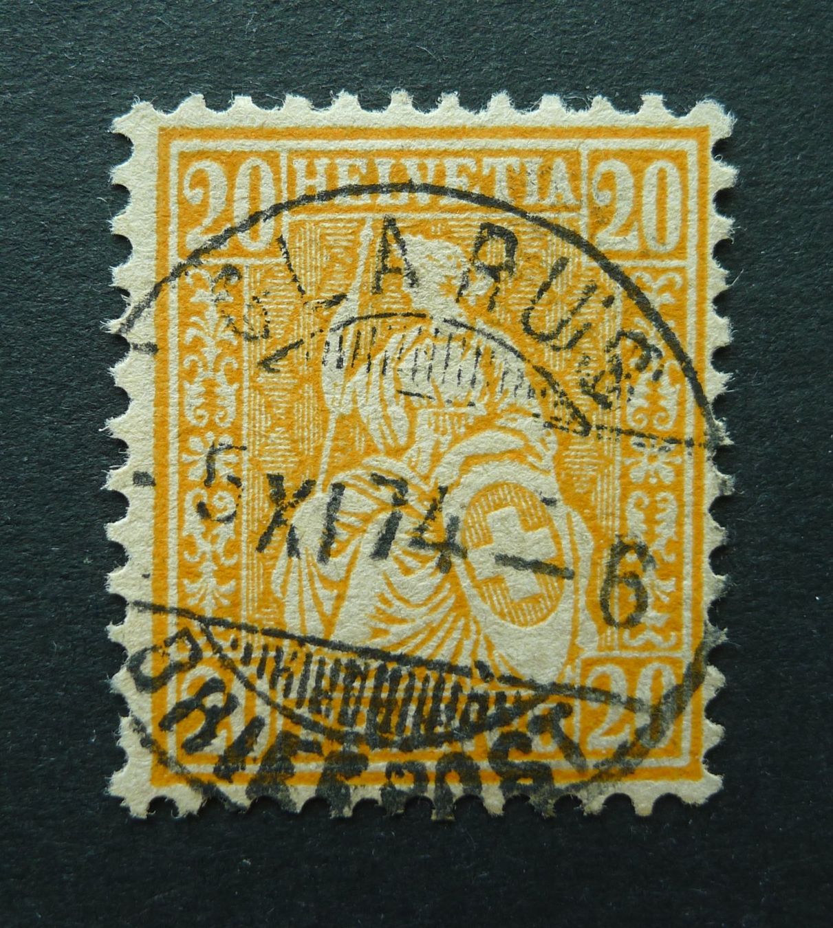 Tutti i francobolli: Nr. 32 mit Vollstempel GLARUS GL – Usato da Ebikon venduto da SilvioFreund