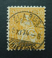 Nr. 32 mit Vollstempel GLARUS GL