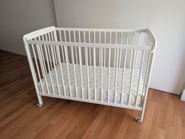 Fillikid Babybett Nena + Zöllner Matratze 60x120
