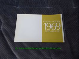General Motors (GM) Modellprogramm 1969 Prospekt englisch