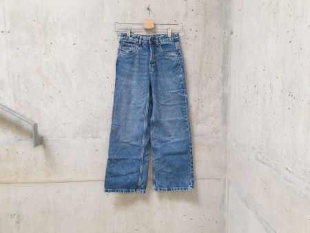 Jeans C&A, bleu denim, wide leg, fille, taille 140