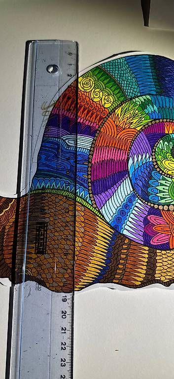 Poster & Bilder: Bild von Hand gemalt "Schnecke" 21cm – Gebraucht aus Muhen von jol_ina00 2