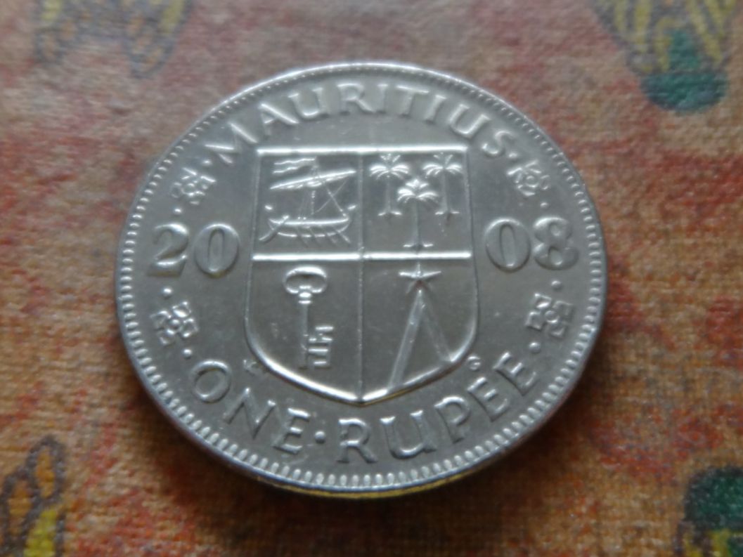 Tutti le monete: MAURICE  Mauritius  1  Rupee  2008  (P) – Usato da Romanel-sur-Lausanne venduto da Swift13