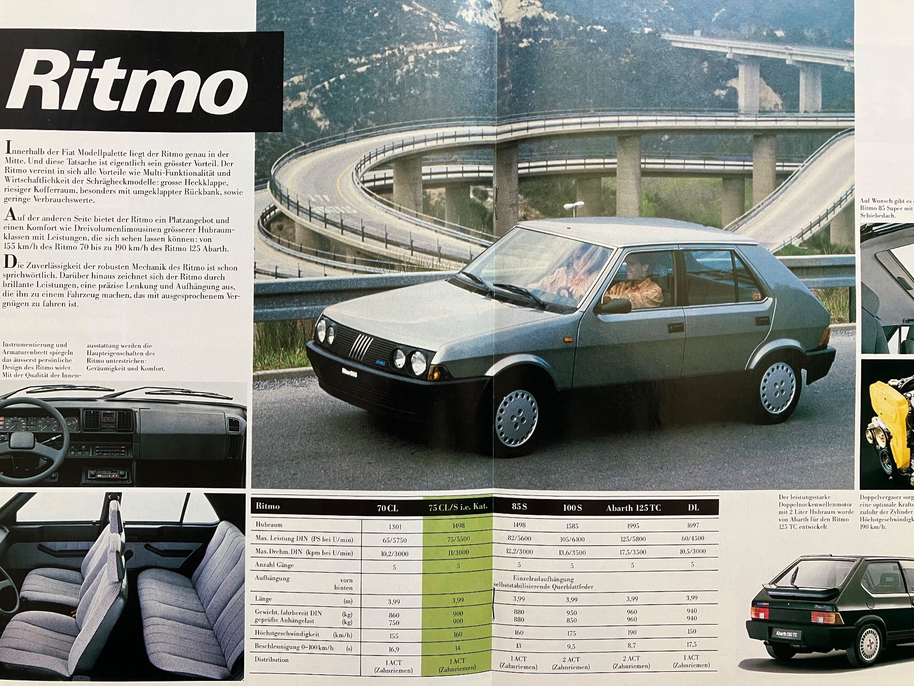 Fiat Automobili: Fiat Modelle 1986 - Original-Prospekt – Usato da Malans GR venduto da Chueche427 3