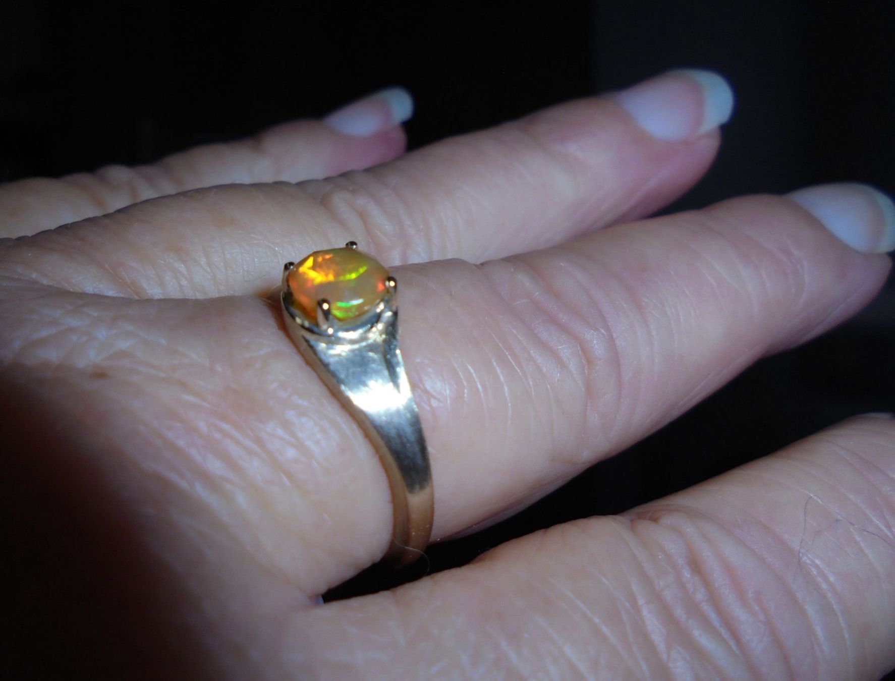 Anelli: Echtschmuck: Welo-Opal-Goldring. Grösse 56/18 – Nuovo (secondo la descrizione) da Zuchwil venduto da maumauchi 6