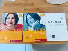 Hueber Menschen B1 German Books with CD and answers booklet