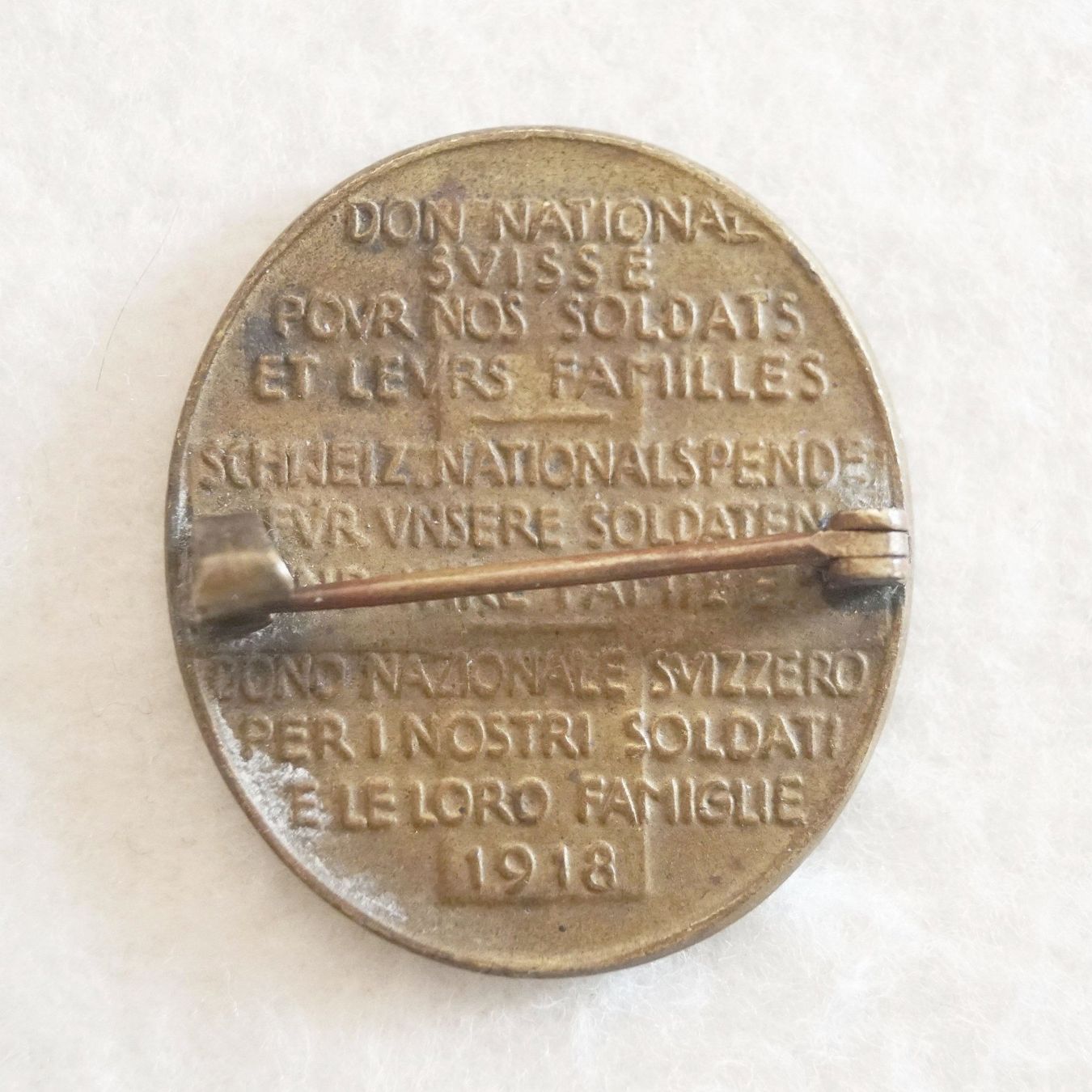 Schweizer Armee Placchette & Badge: Abzeichen 1918 – Usato da Flamatt venduto da samowarow 3