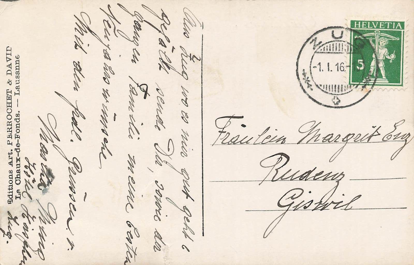 Cartoline postali: Chemin hiver – Usato da Biasca venduto da Blenio71 1