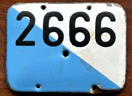 1914 Velonummer Zürich Schweiz Kanton Zürich Horgen