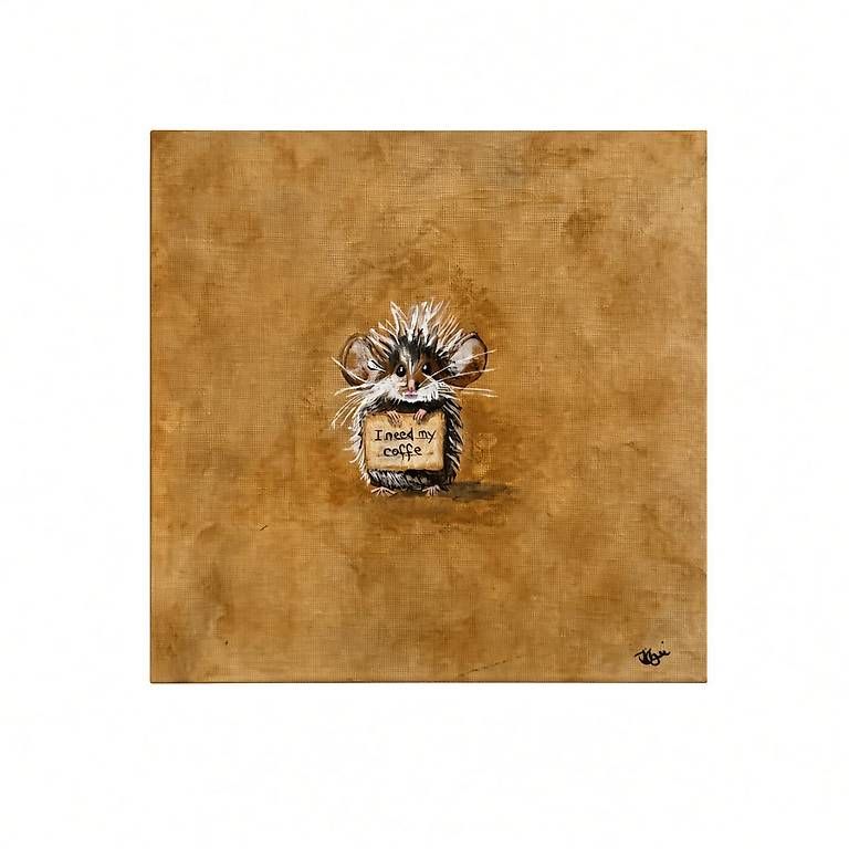 Gemälde: Acrylbild: I need my coffe – Neu (gemäss Beschreibung) aus Safenwil von car_nlh6 3