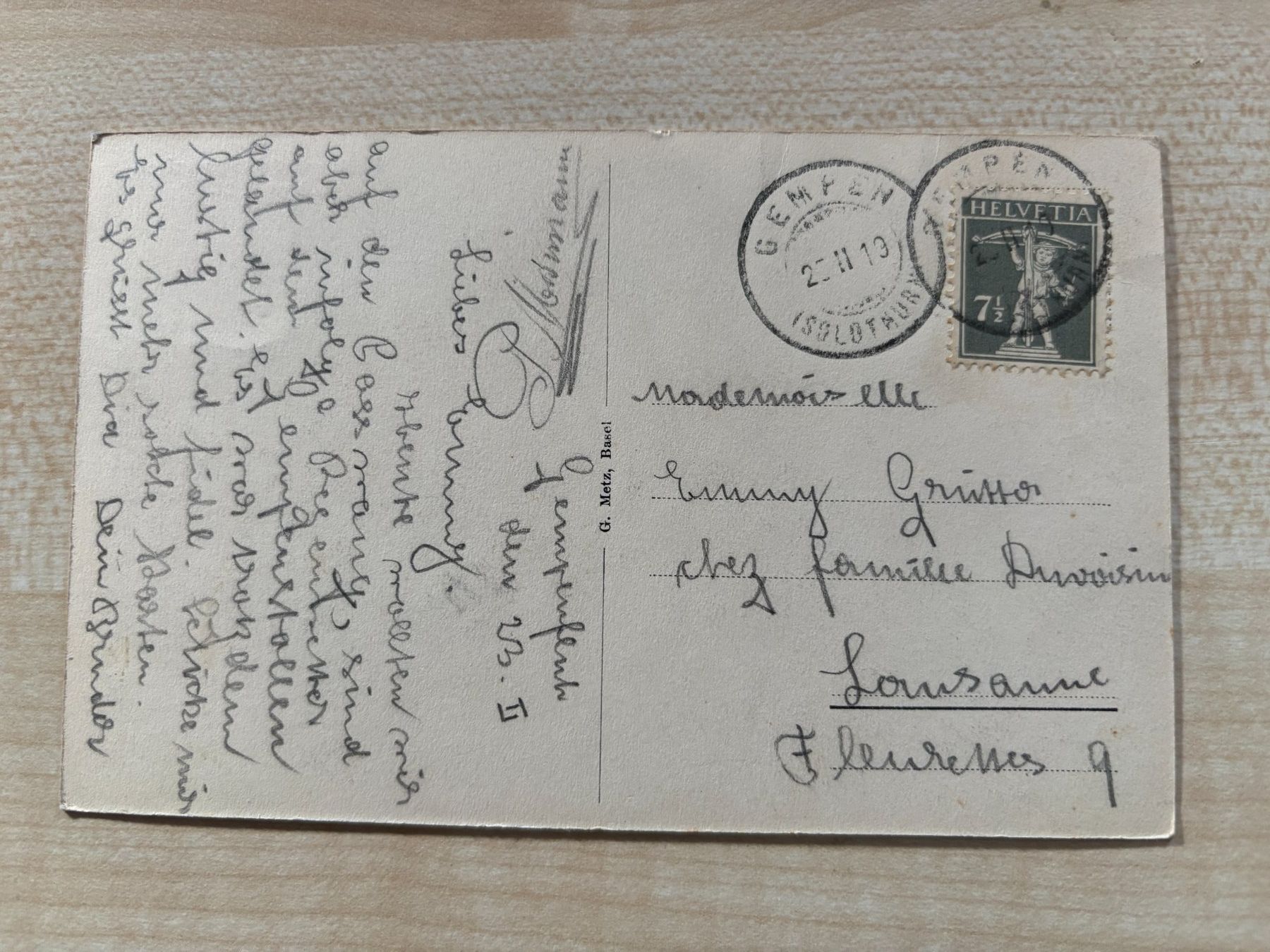 Cartoline postali: Ansichtskarte Restaurant Gempenfluh (Stempel 1919) – Usato da Wichtrach venduto da Espada7 1