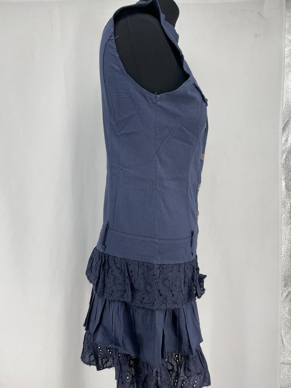 Vestiti: ROBE bleu marine avec volants – Usato da Lausanne venduto da PlusValue_Lausanne 1