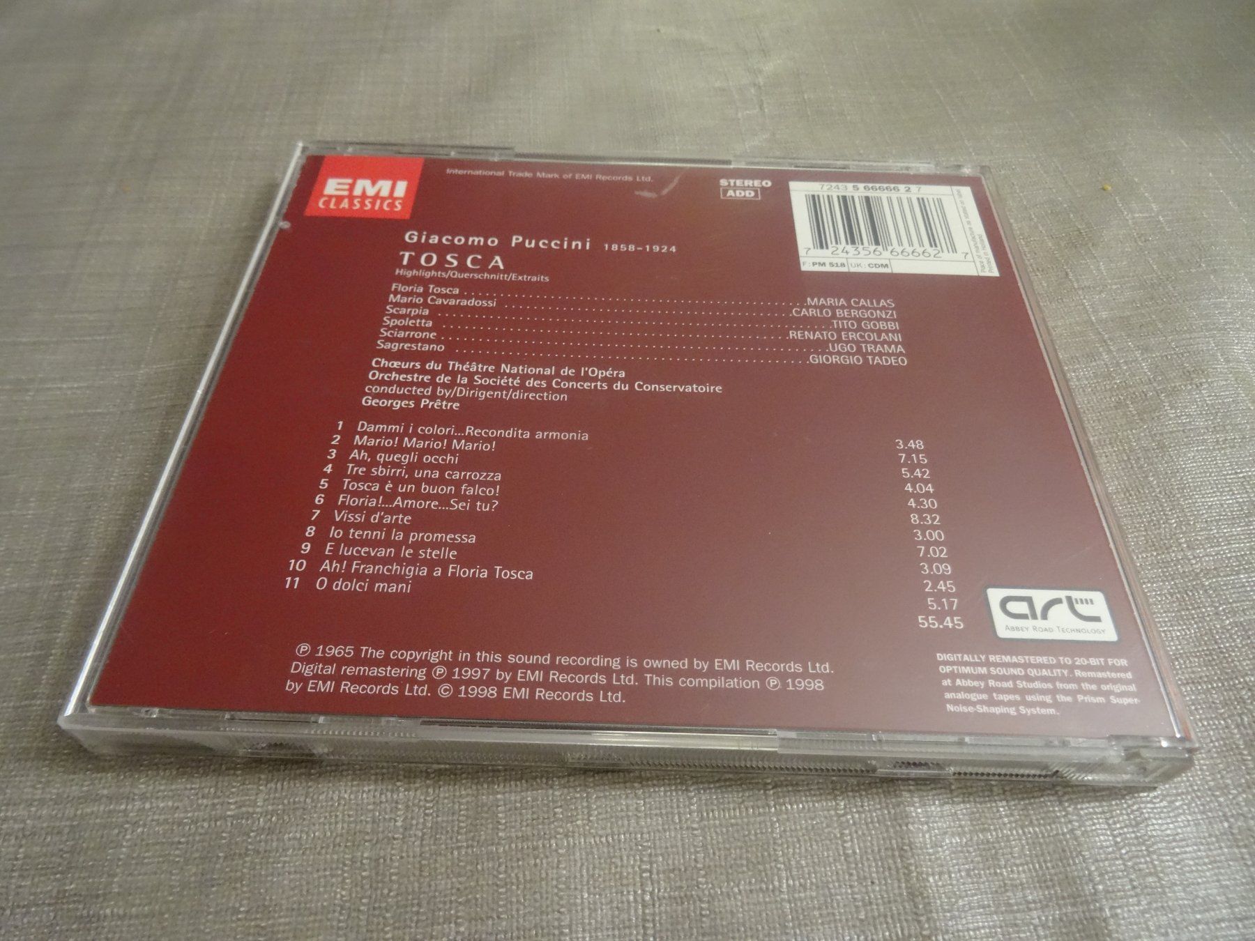 CD: Maria Callas - Puccini: Tosca (EMI Classics) – Usato da Olten venduto da Disc-Ausverkauf 1