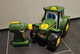 John Deere Traktor mit Bohrmaschine Spielzeug