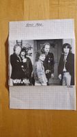 Vera Kaa mit Band, Original Autogramme auf Karte in s/w