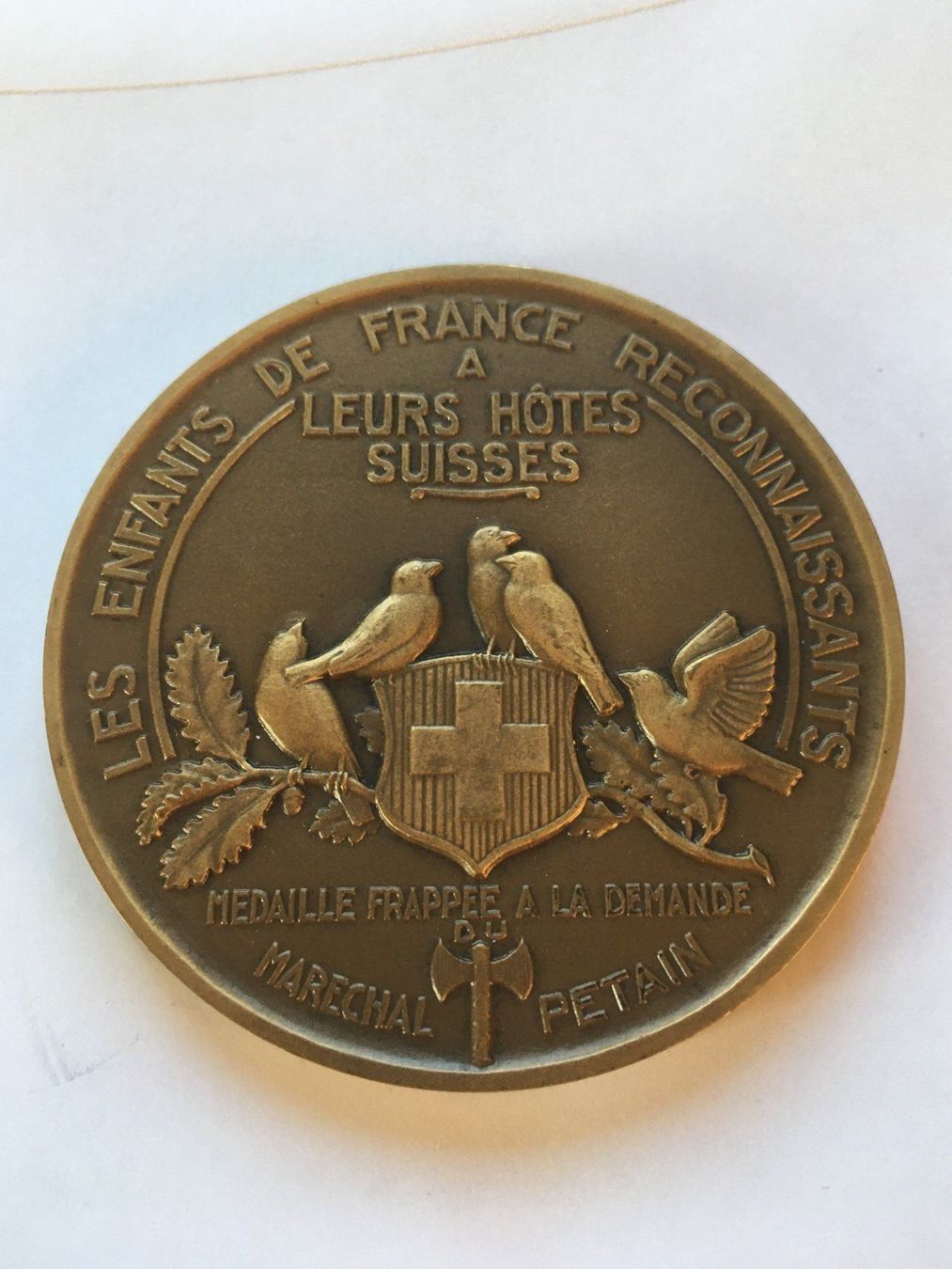 Medaillen: Grosse Medaille Schweiz / Frankreich 68 mm – Neu (gemäss Beschreibung) aus Kirchberg SG von Zenhad69 1