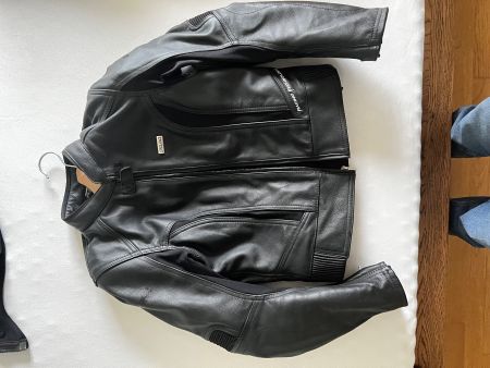 Lederjacke Damen Gr. 36 schwarz/weiss, IXS, Racing Technolog