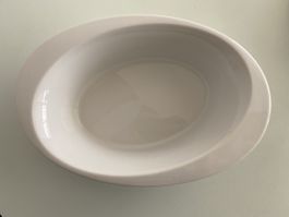 Weisse ovale Auflaufform G.Benedikt Porzellan, Neu