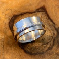 Silberring Lose Hammerschläge Gr.64