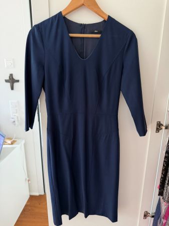 BOSS Kleid blau, stilvoll in Grösse 36 (S)