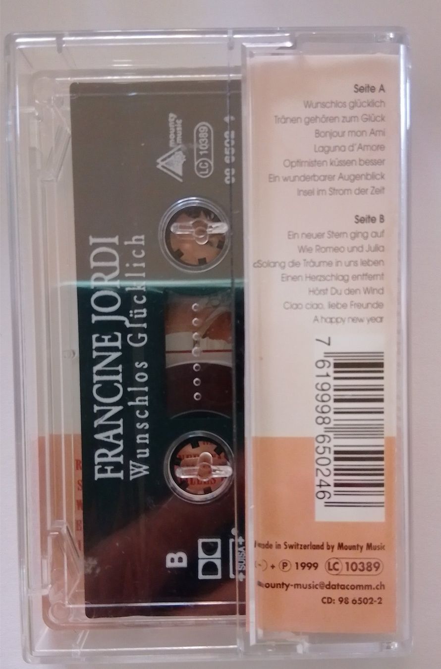 Kompaktkassetten: kassette francine jordi – Gebraucht aus Zürich von var_gmw9 1
