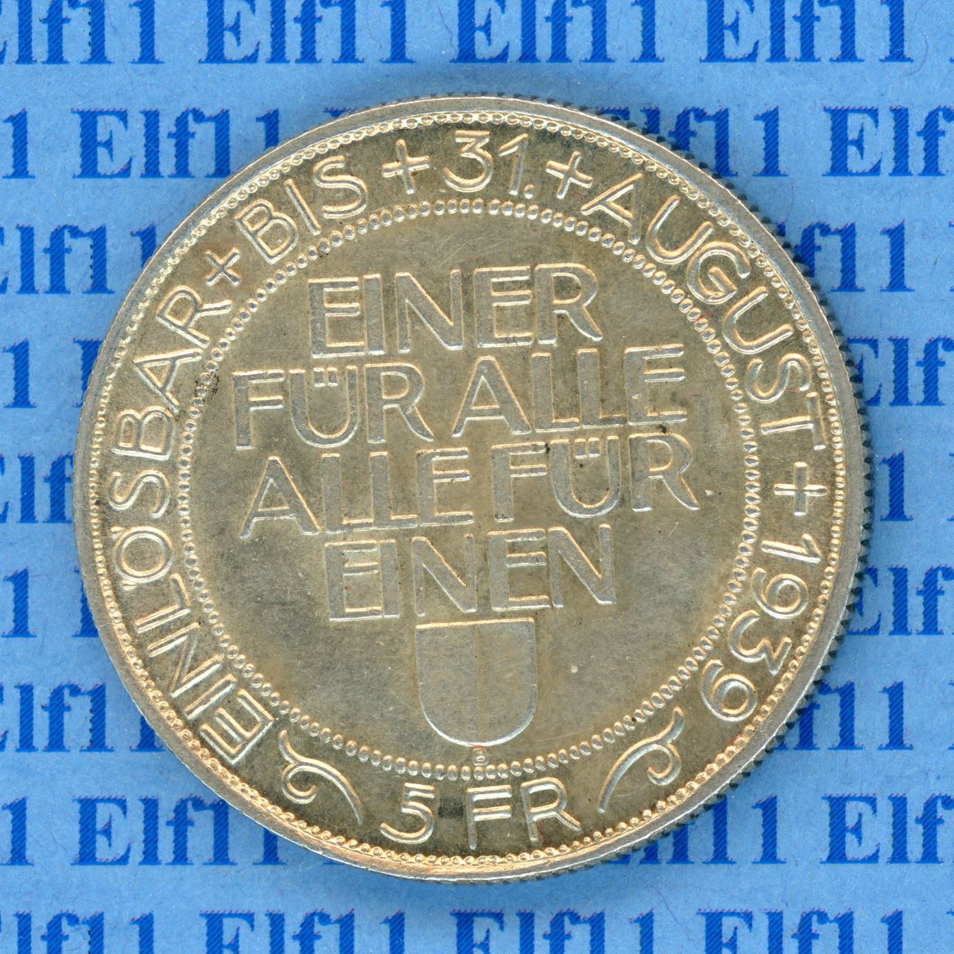 Tutti le monete: CHF___5.00 1939 Luzern -stgl 5 Franken – Nuovo (secondo la descrizione) da Widnau venduto da Elf11