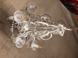 Hübsche Vintage Lampe, Kristall Lüster für gemütliches Heim