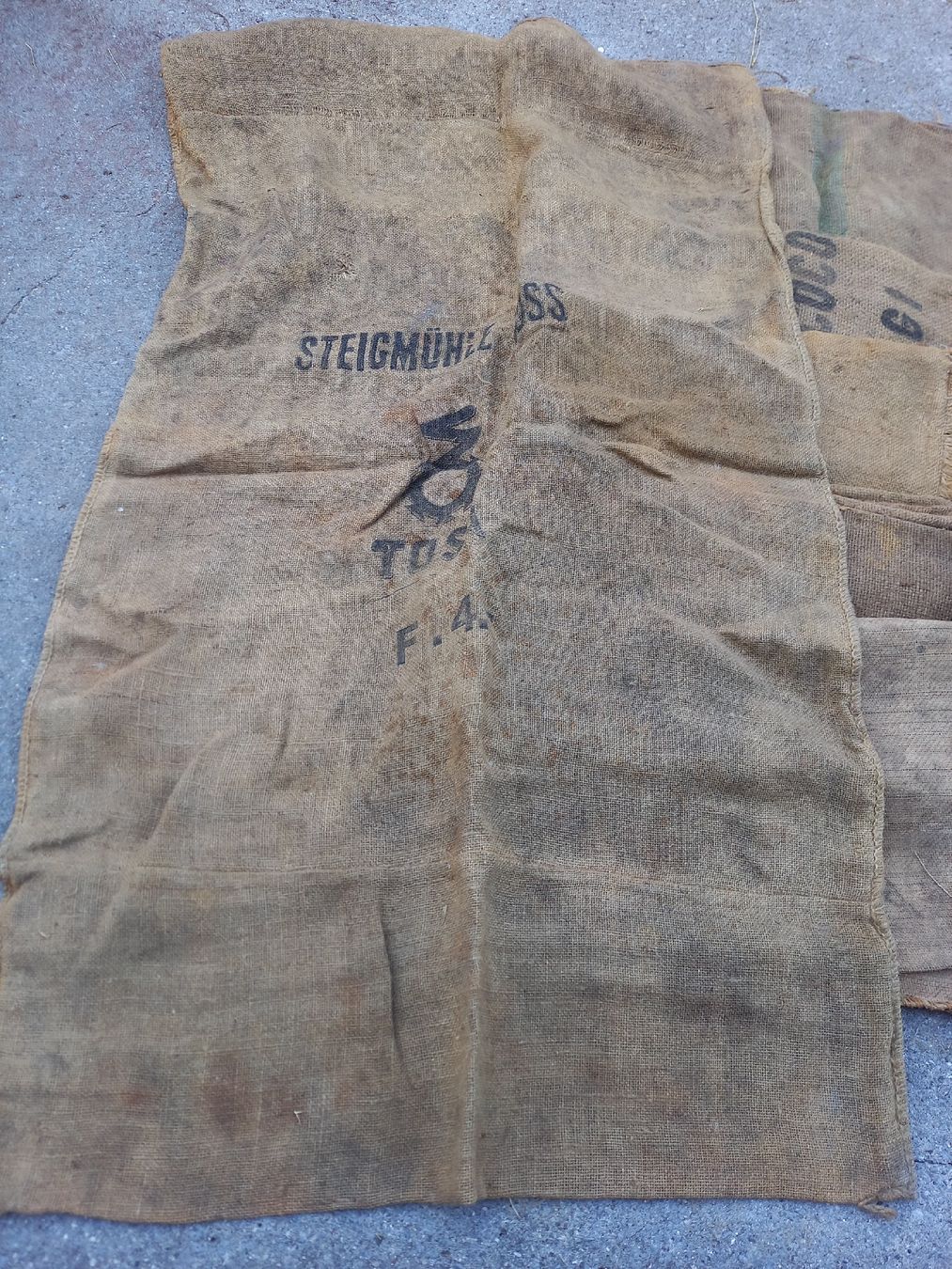 Stoffe: Alte Jute-, Tarensäcke ? ? gebraucht – Defekt aus Galgenen von Allerlei8854 5