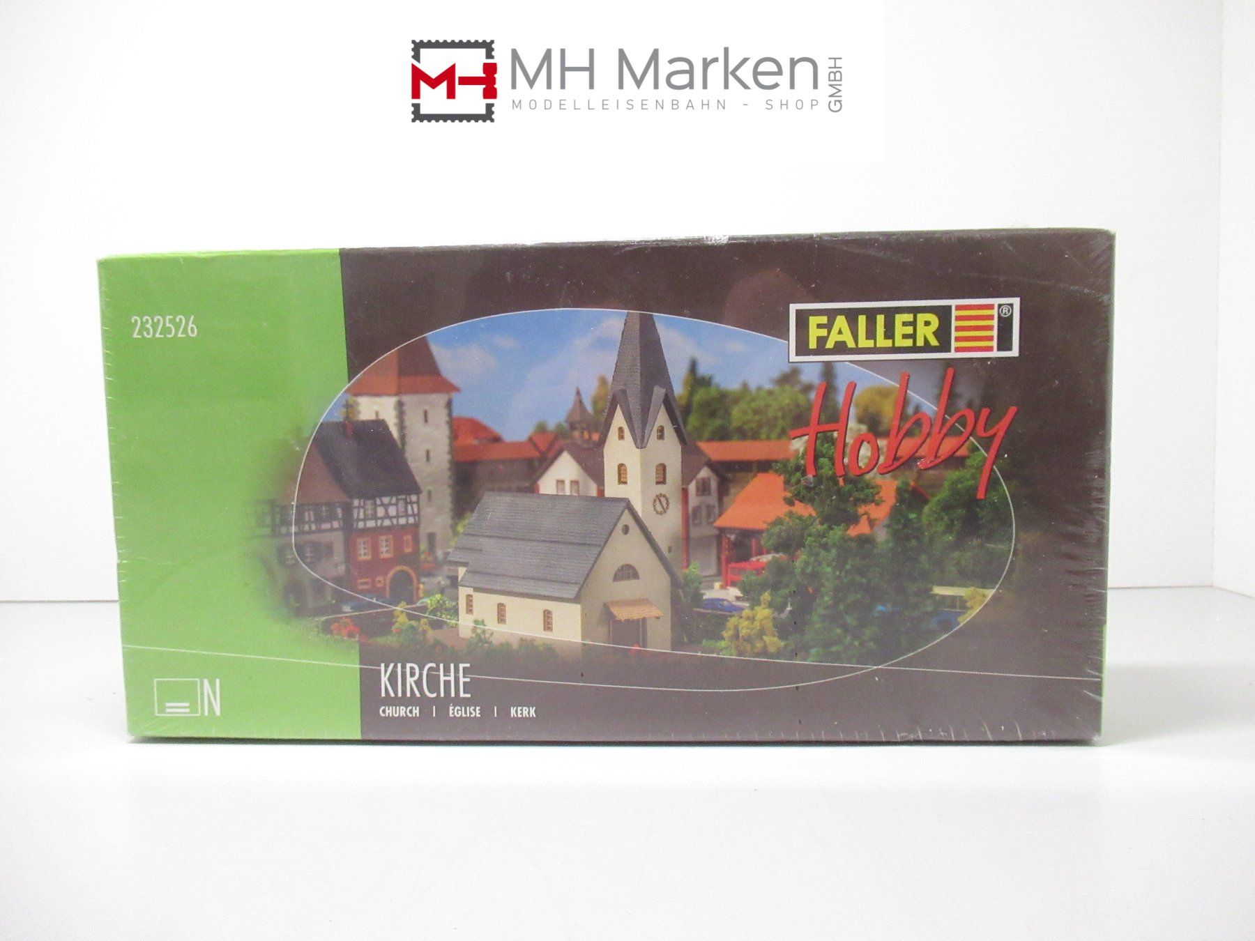 Faller Modellini di ferrovie: Faller 232526 Bausatz "Kirche"; 32 Einzelteile in Spur N – Nuovo (secondo la descrizione) da Basel venduto da mhmarken