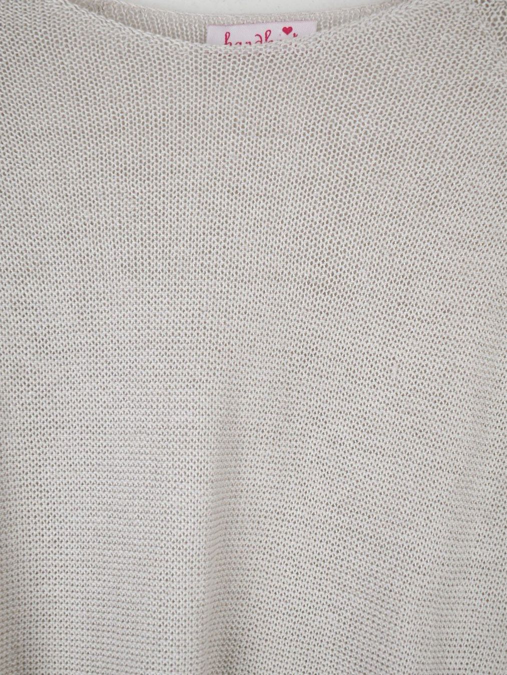 Maglioni & Felpe: handknit Kurzarm Pullover, beige, Gr.S, 100% Leinen – Usato da Nürensdorf venduto da 2ND_STORY 5