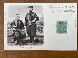 AK Svizzeri del Papa. Schweizergardisten 1902