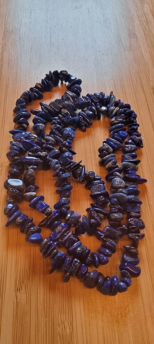 Minerali & Pietre curative: Lapislazuli Splitter 3-15mm. Strang 80cm. – Nuovo e nell'imballaggio originale da Menziken venduto da Mirager 3