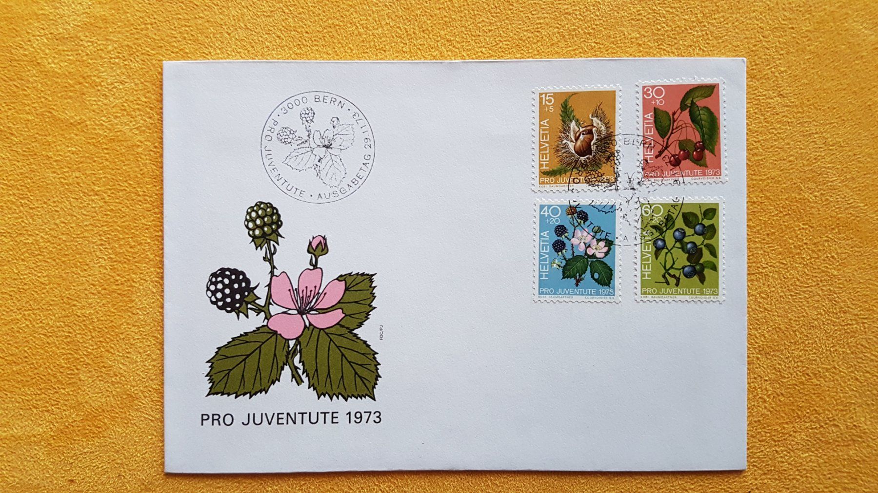 Alle Briefmarken: FDC - Pro Juventute Beeren  - Schweiz 1973 – Neu (gemäss Beschreibung) aus Reinach BL von Dexy62